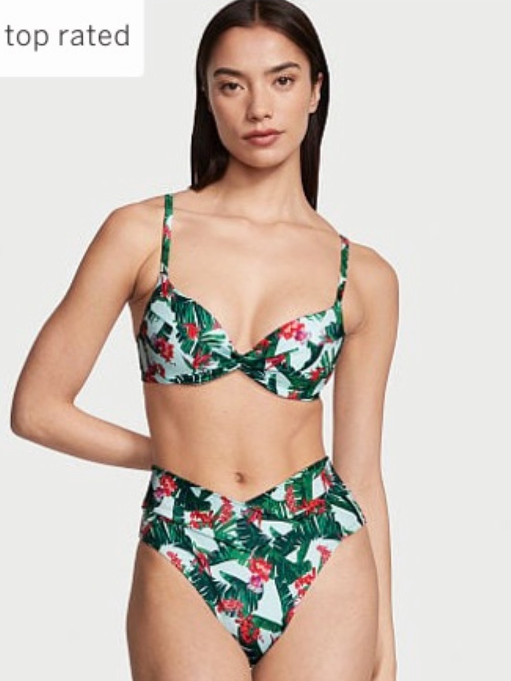 Victoria's Secret Tropical Push-Up Pad Swim Top